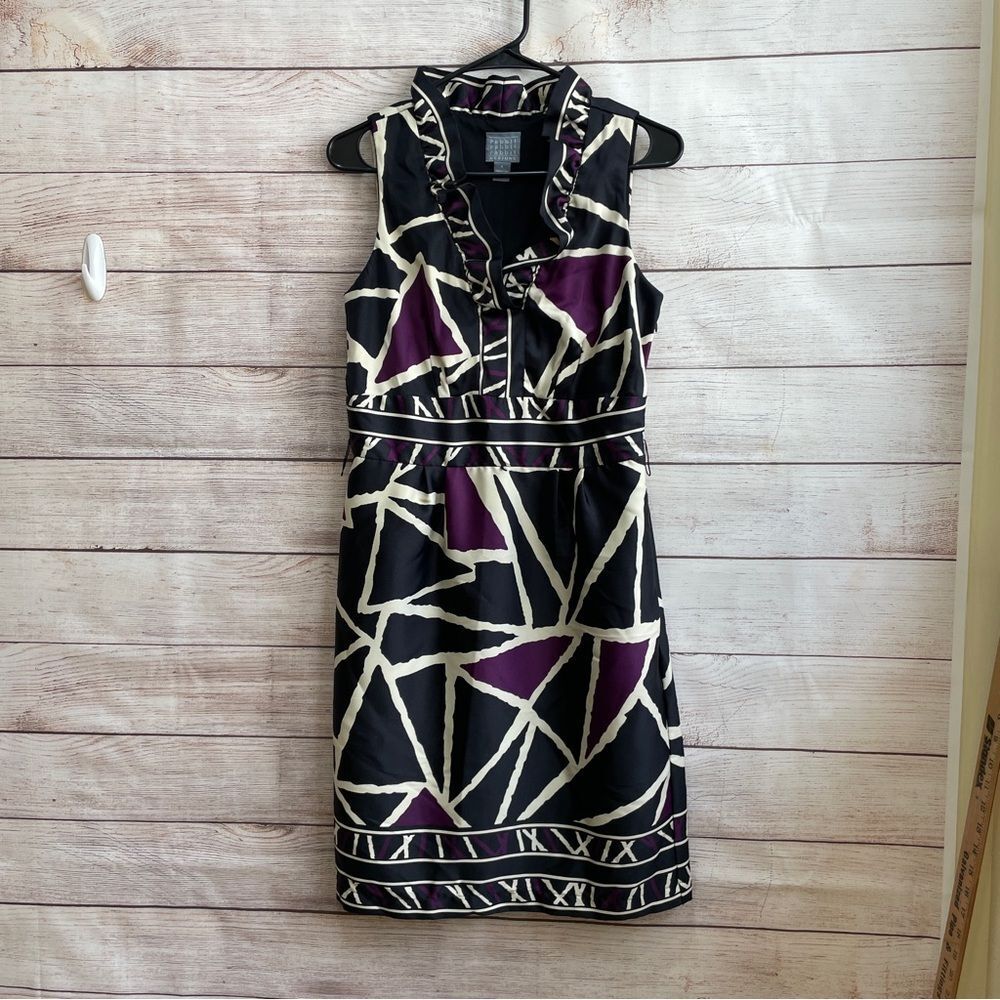 RABBIT RABBIT RABBIT DESIGNS ABSTRACT PRINT DRESS